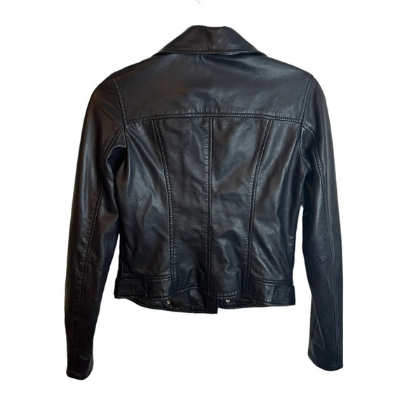 SLATE & WILLOW LEATHER MOTO JACKET - Picture 2 of 5